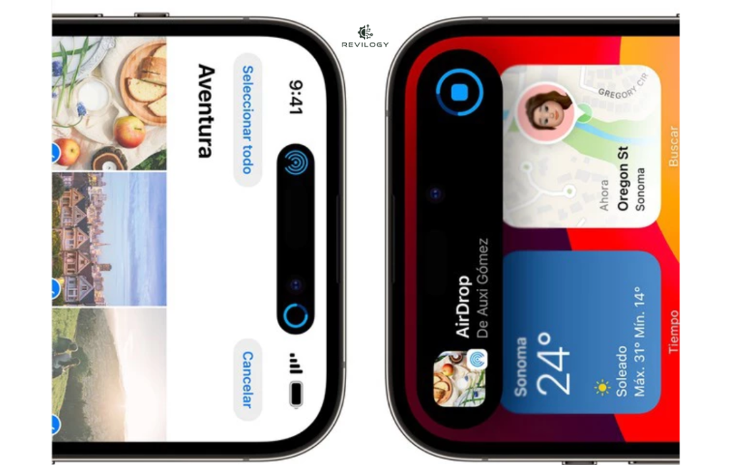 Pantalla de ajustes de un iPhone mostrando la configuración de AirDrop en iOS 18.